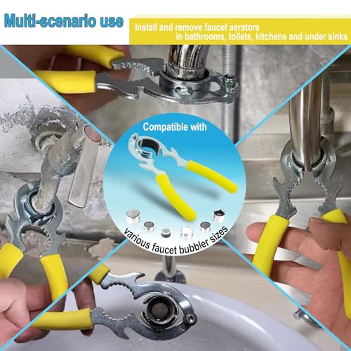 Datrenm Faucet Wrench - Aerator Removal & Replacement Tool for Kitchen & Bathroom Sinks - Image 5