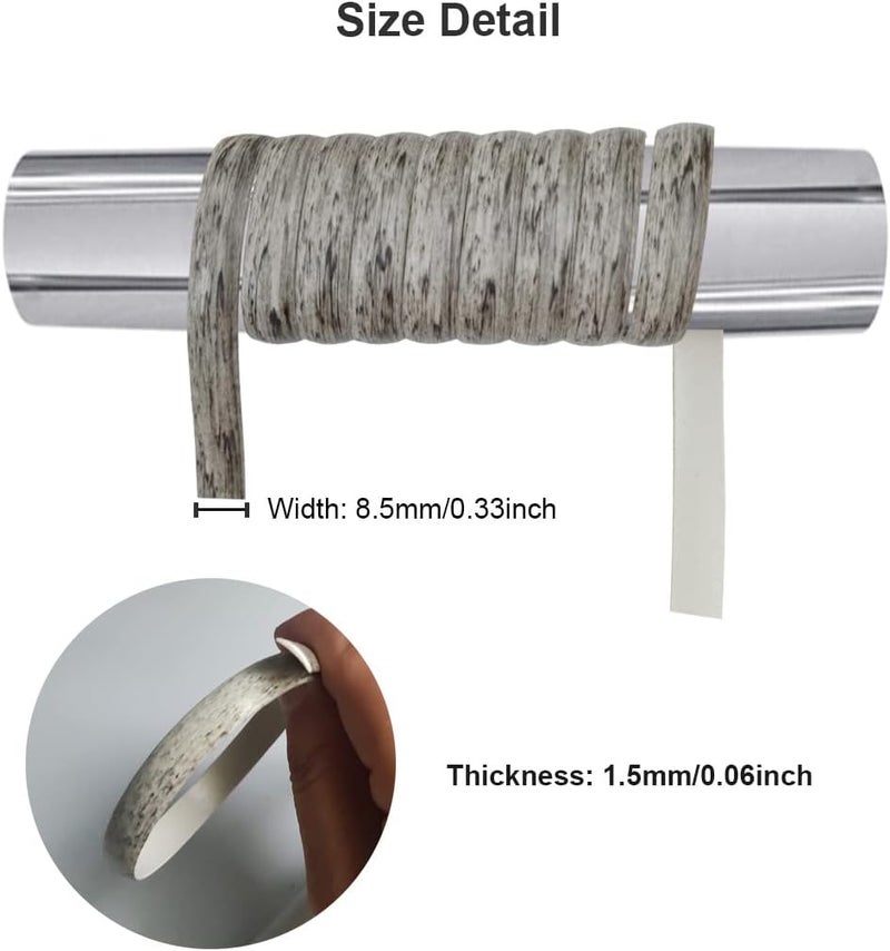 Feyart 25m/82ft 8.5mm Grey Wicker Repair Kit, PE Rattan Repair Kit for Wicker Chair Fixing, Patio Furniture Repair - Image 3