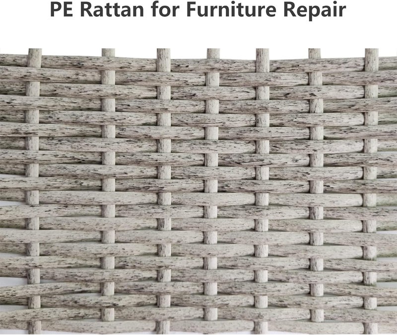 Feyart 25m/82ft 8.5mm Grey Wicker Repair Kit, PE Rattan Repair Kit for Wicker Chair Fixing, Patio Furniture Repair - Image 4