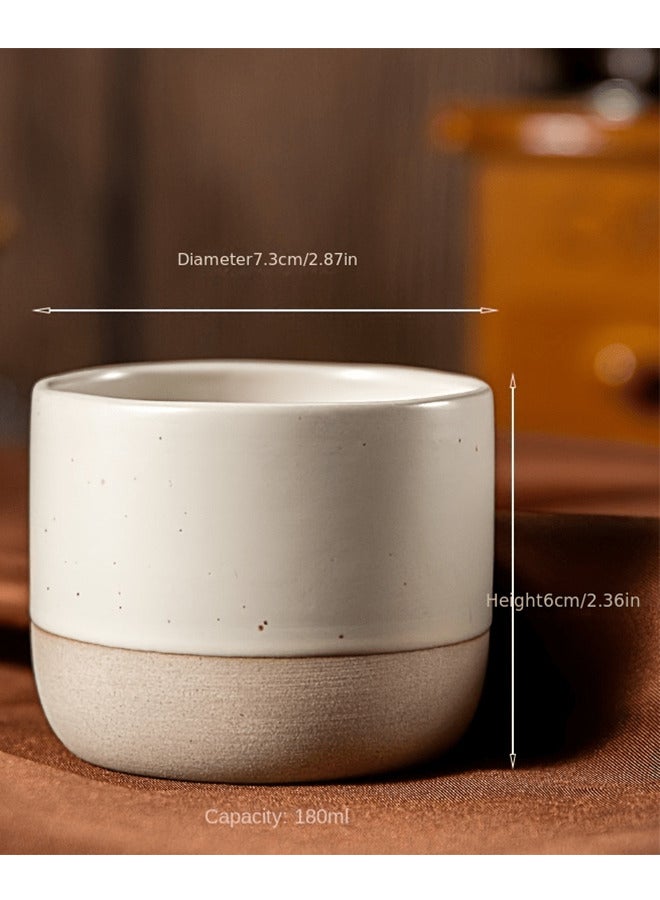 Vintage Coffee Mug Tea Cup 180ml Drinking Utensil Creative Drinkware, Porcelain Ceramic Espresso Cup