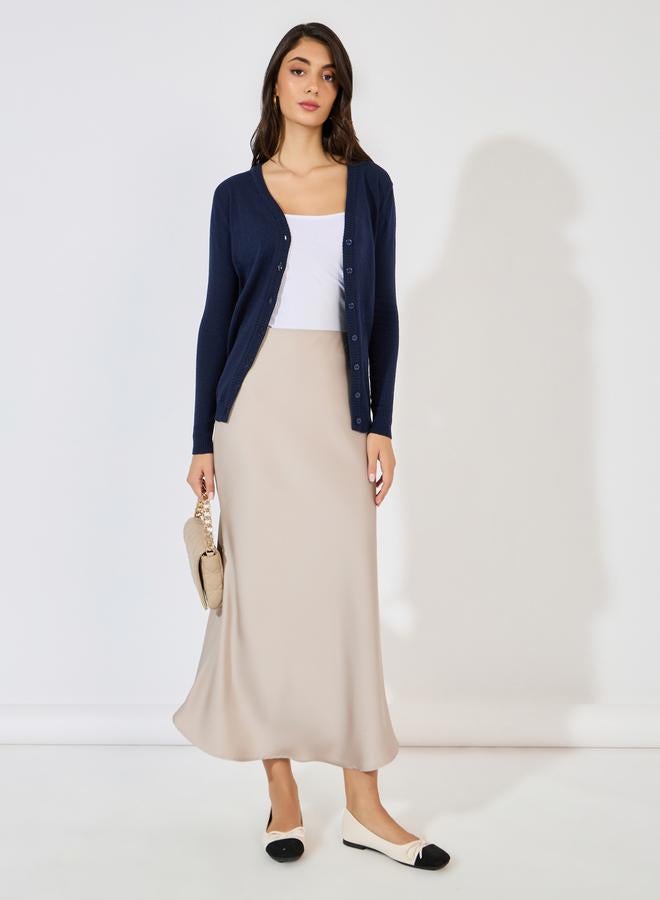 Styli Regular Fit Button Placket Cardigan - Image 2