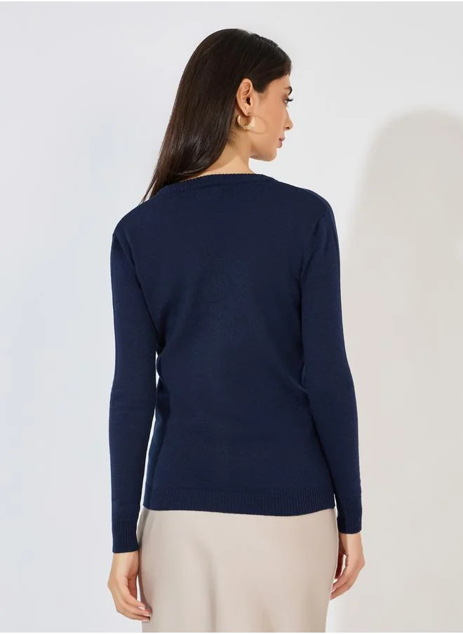 Styli Regular Fit Button Placket Cardigan