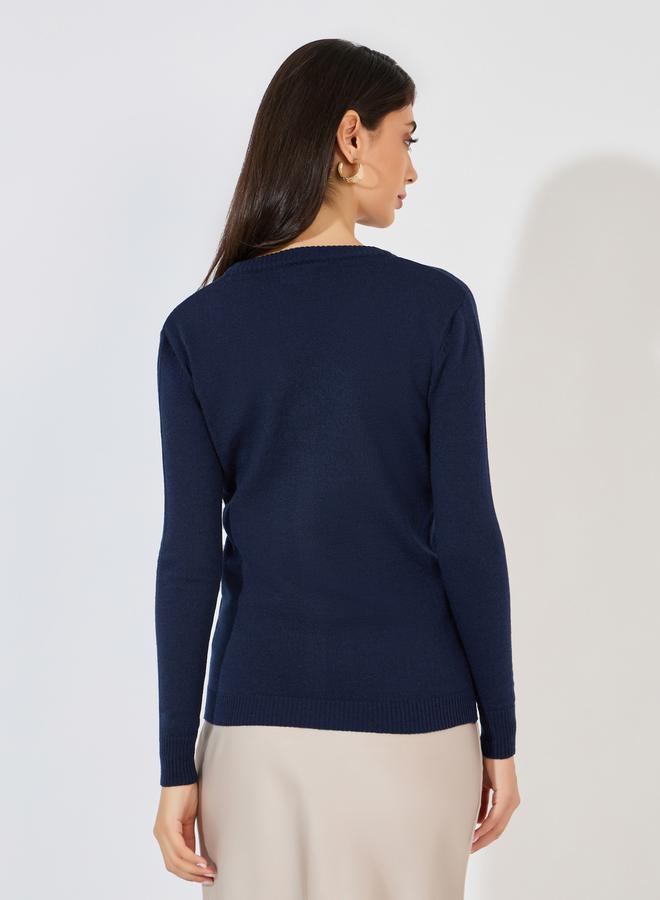 Styli Regular Fit Button Placket Cardigan - Image 5