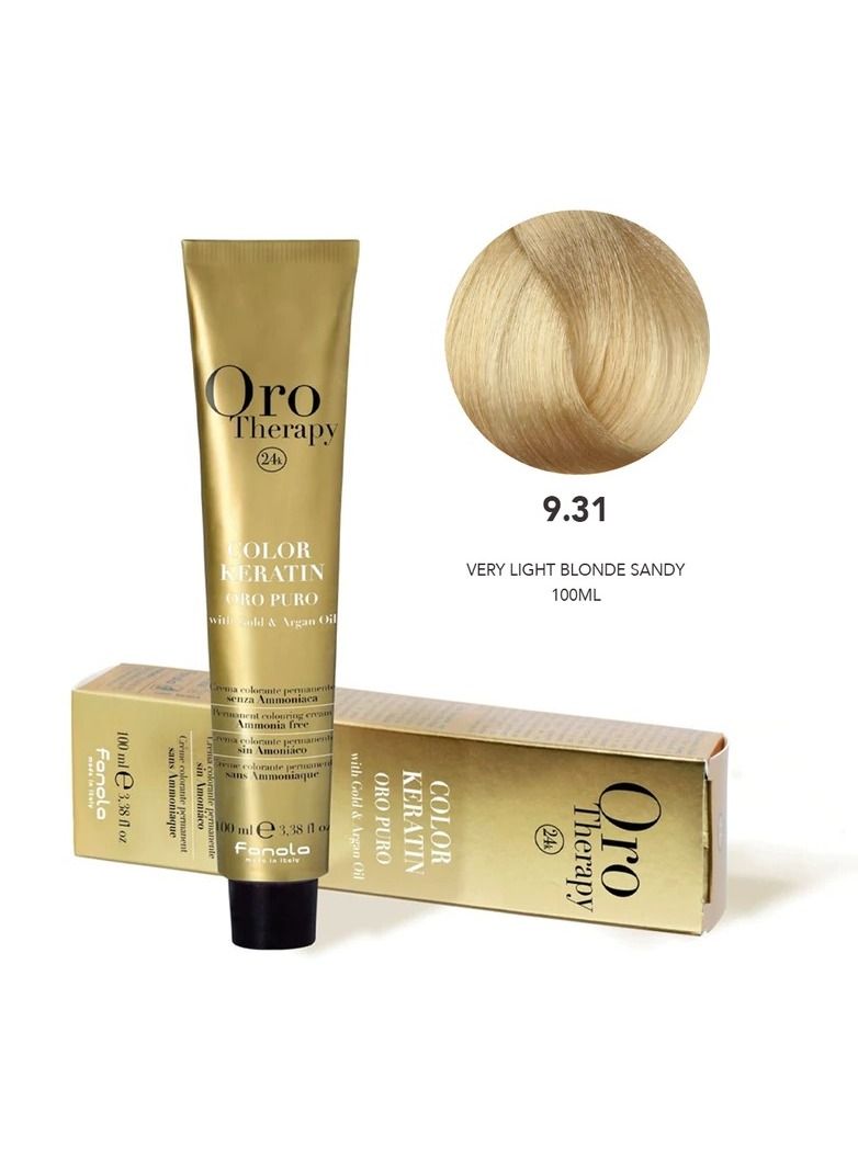 Oro Fanola Oro Hair Color 9.31 Very Light Blonde Sandy 100ml