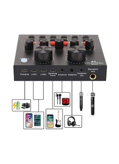 Denx Condenser Microphone BundleMic Kit with Live Sound Card, Adjustable Mic Suspension Scissor Arm BM8006 Gold  - Image 5