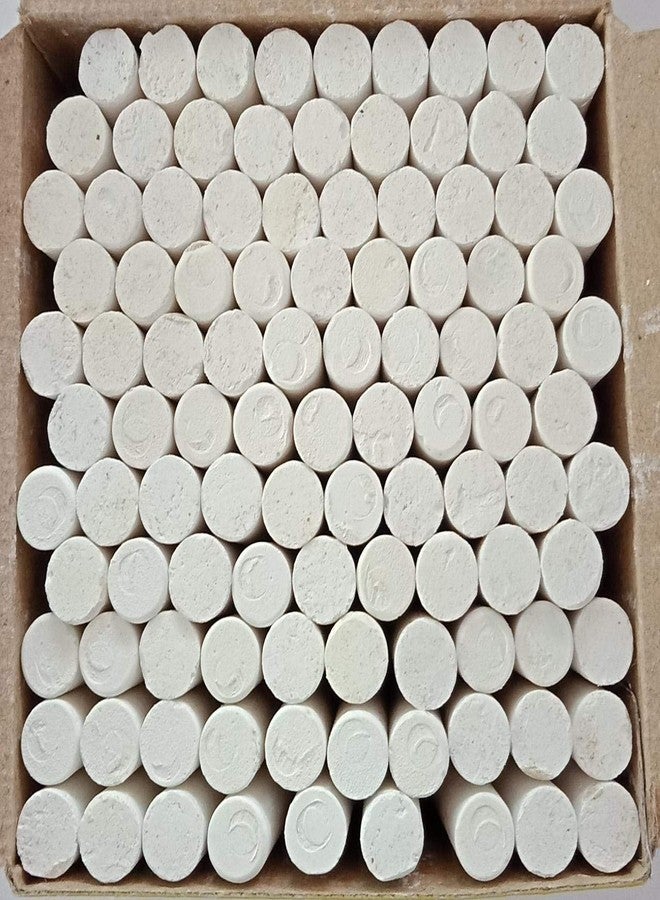 SIDDHI White Dustfree Chalks for Black Boards, Green Boards, Cement Floors etc. -Pack of 100 - Image 1