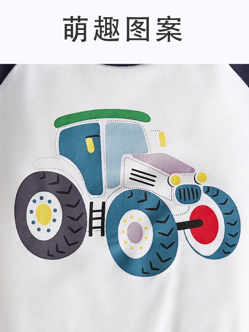 Children'S Clothing Half-Sleeved 2025 Style Boys' Short-Sleeved Kidsren'S Fun Cartoon Car Kidsren'S Cotton T-Shirt Boys Regular Style - Image 5