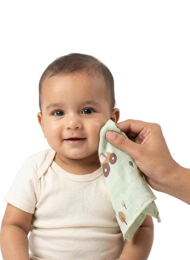RAMRAJ COTTON Born Baby Wash Cloth for Face & Body| (Pack of 6) Soft, Absorbent Cotton - Image 1