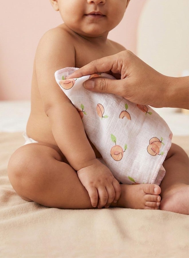 RAMRAJ COTTON Born Baby Wash Cloth for Face & Body| (Pack of 6) Soft, Absorbent Cotton - Image 2