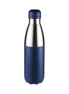 Hans Larsen Stainless steel water bottle Classic double walled vacuum insulated water bottle Leak proof 500 ML Blue  - Image 1