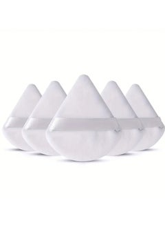 ORiTi Powder Puff 5 pcs Make Up Puff FaceSoft TrianglePowder Puffs for Loose Powder MineralPowder Baby Powder Velous Cosmetic Foundation Sponges Blender  - Image 4