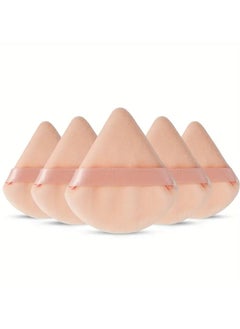 ORiTi Powder Puff 5 pcs Make Up Puff FaceSoft TrianglePowder Puffs for Loose Powder MineralPowder Baby Powder Velous Cosmetic Foundation Sponges Blender  - Image 1
