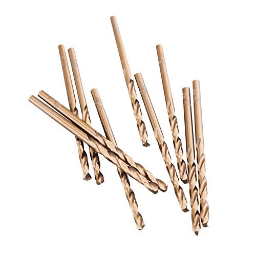 LU&MN 1/8" M35 Cobalt HSS Jobber Length Twist Drill Bit with Straight Shank,Heavy Duty, Pack of 10 PCS, Drilling for Cast Iron, Heat-Treated Steel, Stainless Steel and Other Hard Materials by LU&MN - Image 5