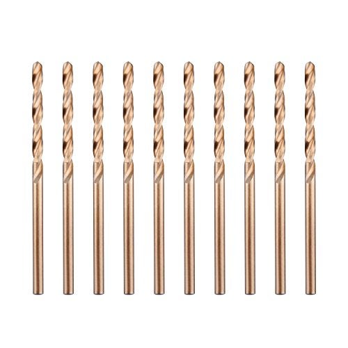 LU&MN 1/8" M35 Cobalt HSS Jobber Length Twist Drill Bit with Straight Shank,Heavy Duty, Pack of 10 PCS, Drilling for Cast Iron, Heat-Treated Steel, Stainless Steel and Other Hard Materials by LU&MN - Image 3