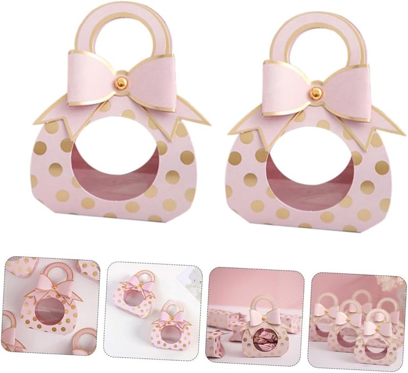 Pink Candy Storage Boxes With Transparent Window For Wedding Favors Party Packaging 50pcs - Image 4