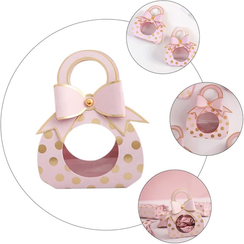 Pink Candy Storage Boxes With Transparent Window For Wedding Favors Party Packaging 50pcs - Image 3