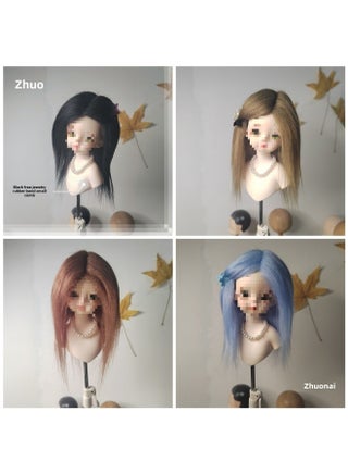 Cotton Doll Wig Stock Daily Hair Embryo 6 Points 8 Points Elastic Hair Imitation Beach Wool Diy Dress Material 10c-Height:Violet-17- 18cm Head Circumference - pzsku/Z0958C225BB50629956F6Z/45/1746231986/db2579f0-0e62-4e50-b8f7-ebe8cc2e5189
