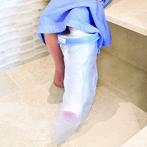 Brownmed - Seal-Tight Original Cast & Bandage Protector - Kid's Leg & Foot Cast Cover for Showers & Swimming - Durable Shower Bag - Waterproof Protector - Pediatric Large Leg - Image 5