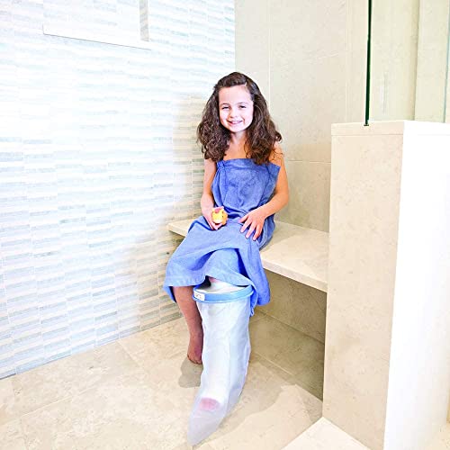 Brownmed - Seal-Tight Original Cast & Bandage Protector - Kid's Leg & Foot Cast Cover for Showers & Swimming - Durable Shower Bag - Waterproof Protector - Pediatric Large Leg - Image 4