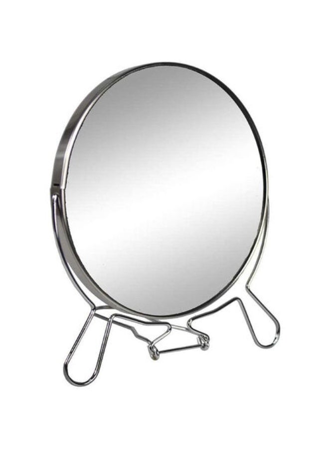 Two-Sided Makeup Mirror with Stand - Lightweight & Portable Table Top Magnifying Vanity Mirror - Image 1