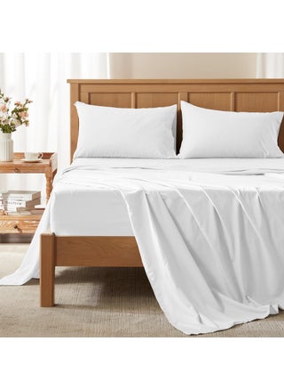 Comfort Spaces King Cooling Sheets Moisture Wicking Coolmax Sheets Soft Colorfast Sheet Set Cooling Bed Sheets For Hot Sleepers Elastic Deep Pocket Fits Up to 16 Mattress King White 4 Piece - pzsku/Z0958DEE37E06BD3F8AE5Z/45/1749491770/46bccd49-375e-44f0-a02c-a26cb78062e2