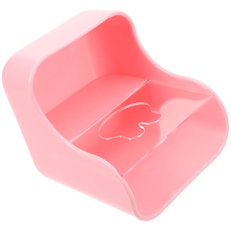 Large Capacity Anti Tip 2 In 1 Rabbit Hay Feeder And Food Bowl For Bunnies Guinea Pigs Chinchillas Pink - Image 2