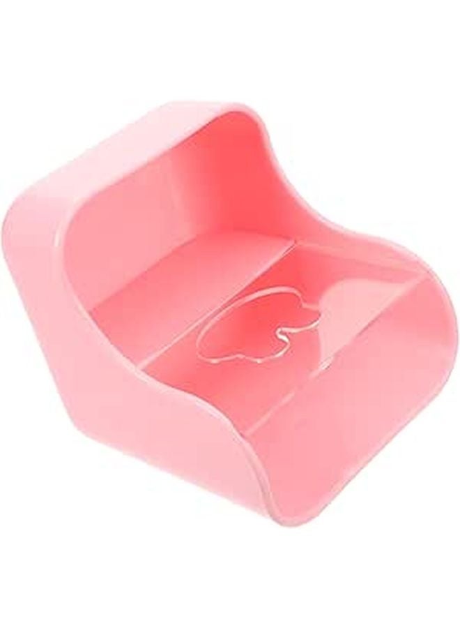 Large Capacity Anti Tip 2 In 1 Rabbit Hay Feeder And Food Bowl For Bunnies Guinea Pigs Chinchillas Pink - Image 1