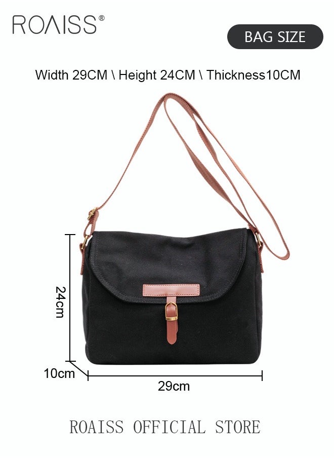 Women's Canvas Bag Large Capacity One Shoulder Messenger Tote Bag Casual Solid Color Versatile Work Commuting - pzsku/Z0958F51616D0EC1624E3Z/45/_/1715671309/1ef348f9-f2e7-423a-bb93-c680bc02ca07