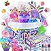 Elover Clear Slime Making Kits with Premade Slime for Kids DIY with 35 Sets Addins Jumbo Kit for 612 Years Old Girls Boys Present Party Favors Kids - Image 4