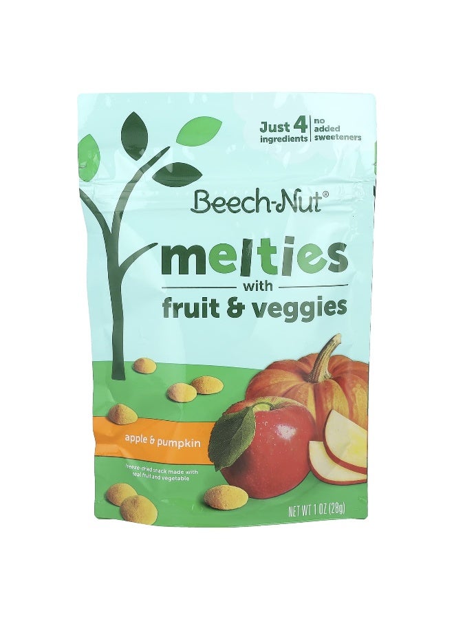 Beech-Nut Beech-Nut, Melties with Fruit & Veggies, 8+ Months, Apple & Pumpkin, 1 oz (28 g)  - Image 1