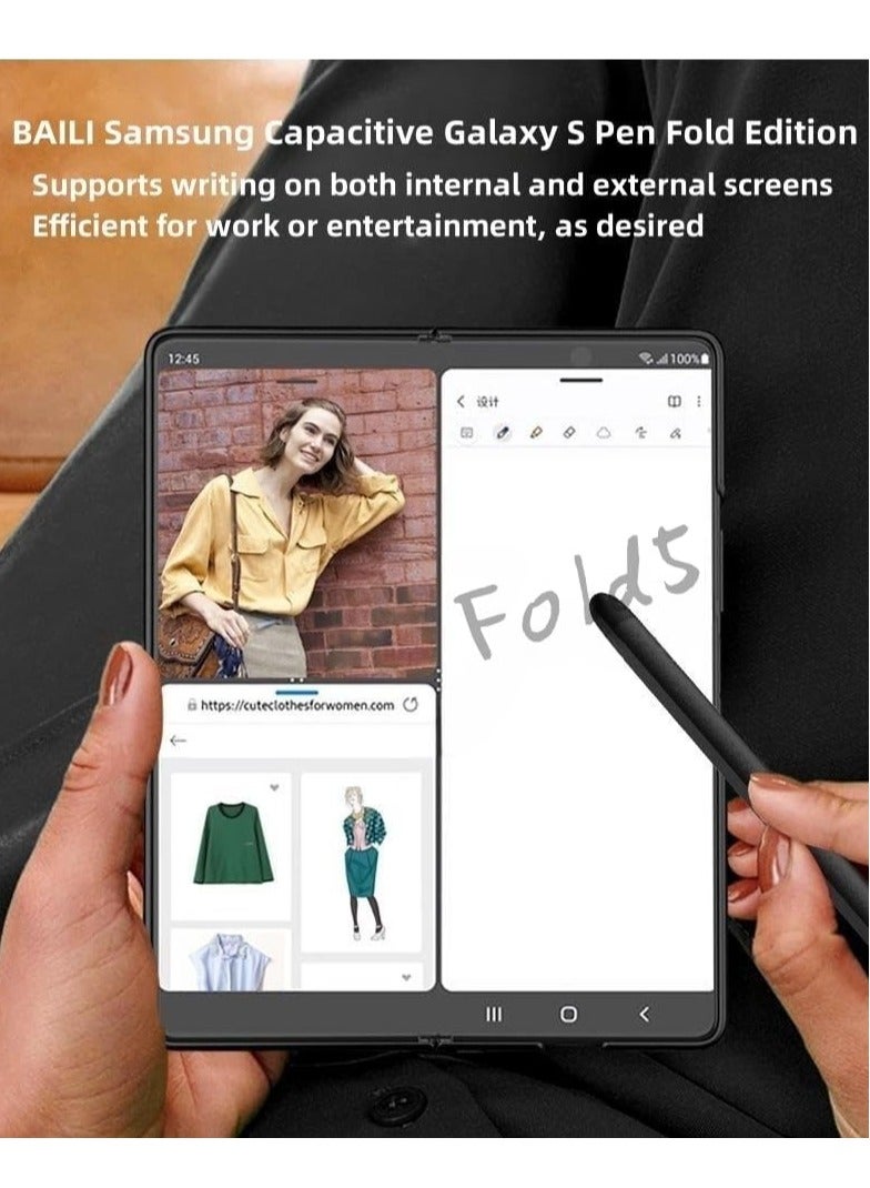 ELTRAZONE Samsung Galaxy Z Fold5 Capacitive S Pen Fold Edition,Galaxy Z Fold5 Electronic Touch Stylus S Pen,Capacitive Stylus Pens Touch Screen Pen Stylus for Galaxy Z Fold5 Folding Screen - Image 5