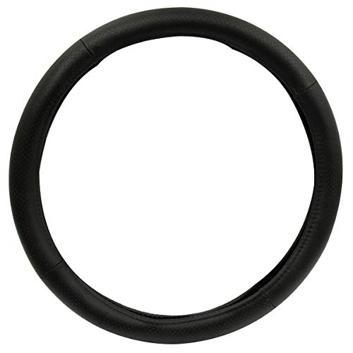 RoadPro RPSW3006 Black 18 Genuine Leather Steering Wheel Cover