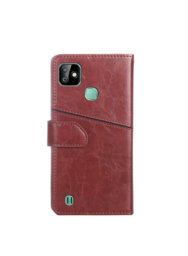 S-TOP Case For Infinix Smart HD 2021 X612 Geometric Stitching Horizontal Flip Leather Phone Case - Image 3
