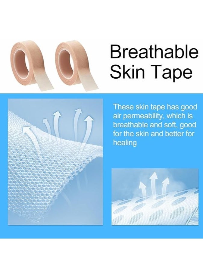 Harse 8 Rolls Nose Tape for Rhinoplasty Shaping, Micropore Tape, Paper Tape Medical, Flexible Surgical Bandages, Self Adhesive First Aid Bandages for Wound Injuries Swelling (0.5 in x 10 Yd)  - Image 5