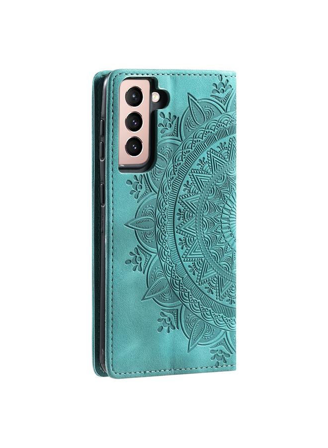 S-TOP Case For Samsung Galaxy S22 5G Totem Embossed Magnetic Leather Phone Case - Image 3