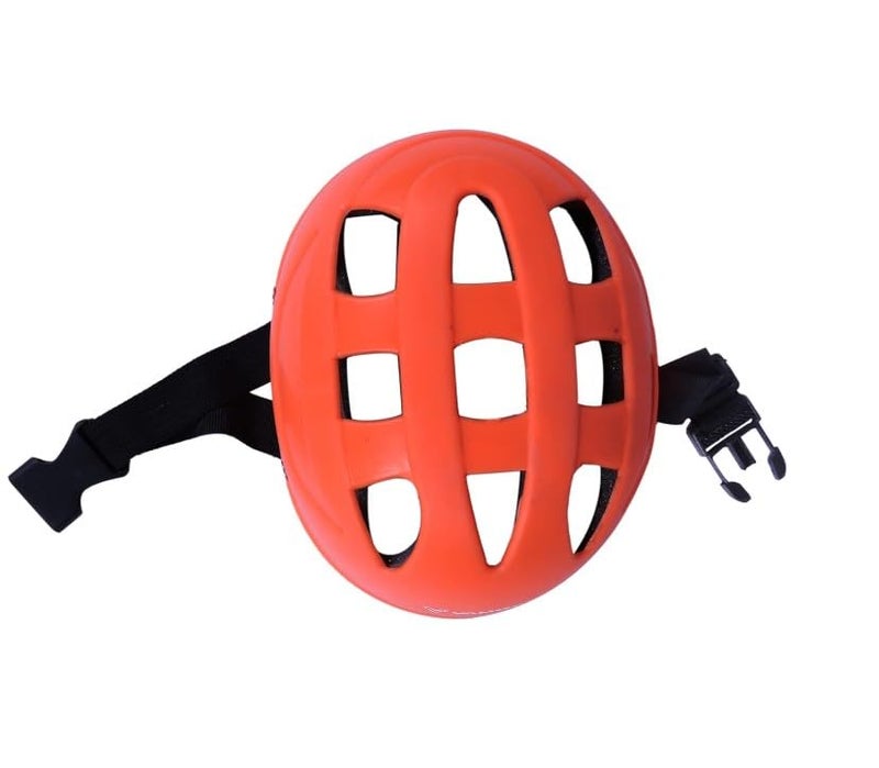 VAMOS Cycling and Skating Sports Helmet for Kids Boys and Girls of Age 6-15 Years with Adjustable Straps (Matte Orange) - Image 3