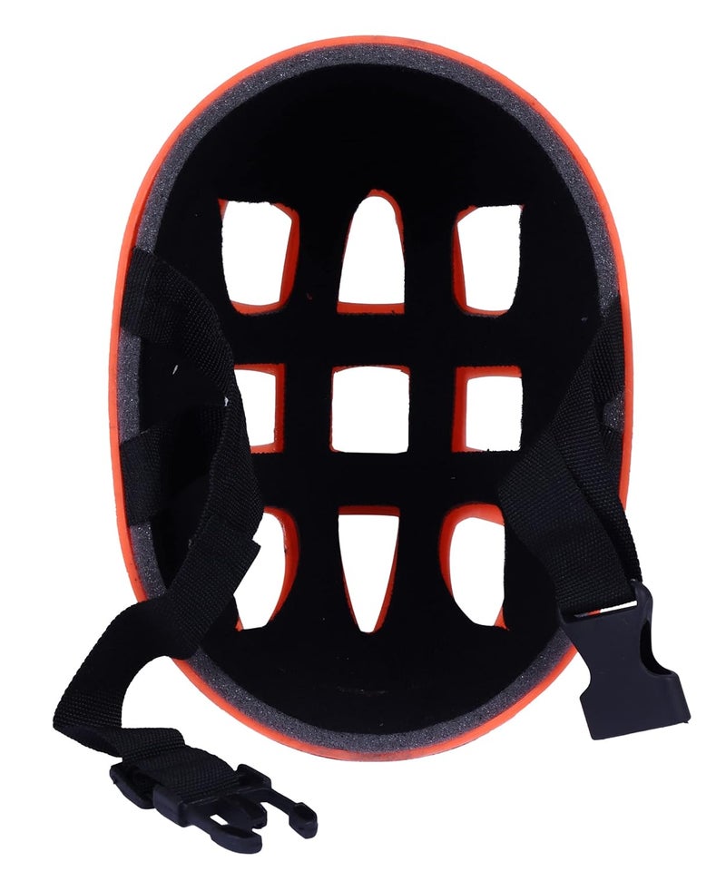 VAMOS Cycling and Skating Sports Helmet for Kids Boys and Girls of Age 6-15 Years with Adjustable Straps (Matte Orange) - Image 4