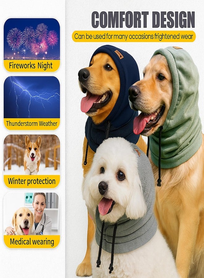 Colenumone Dog Hat | Bandana for Warmth, Perfect for Fireworks, Thunderstorms, and Grooming（Green-L） - Image 4