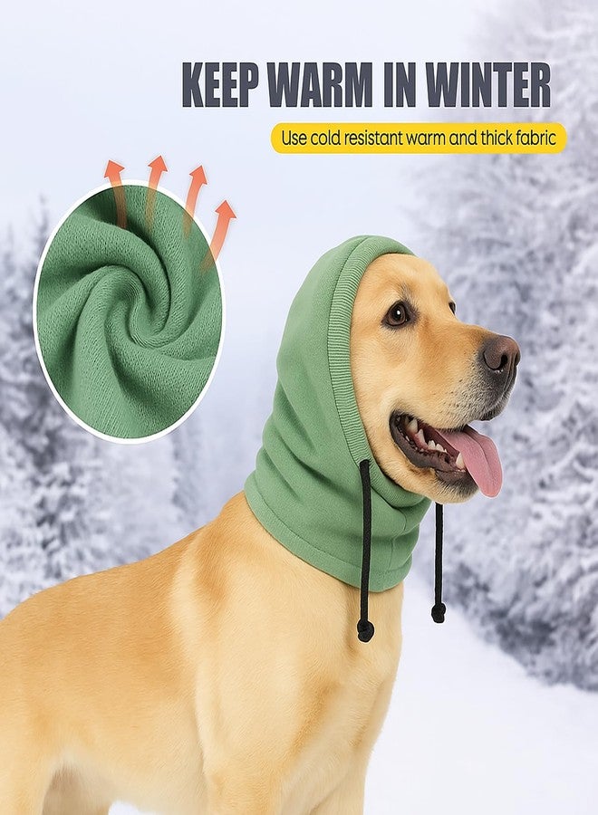 Colenumone Dog Hat | Bandana for Warmth, Perfect for Fireworks, Thunderstorms, and Grooming（Green-L） - Image 3