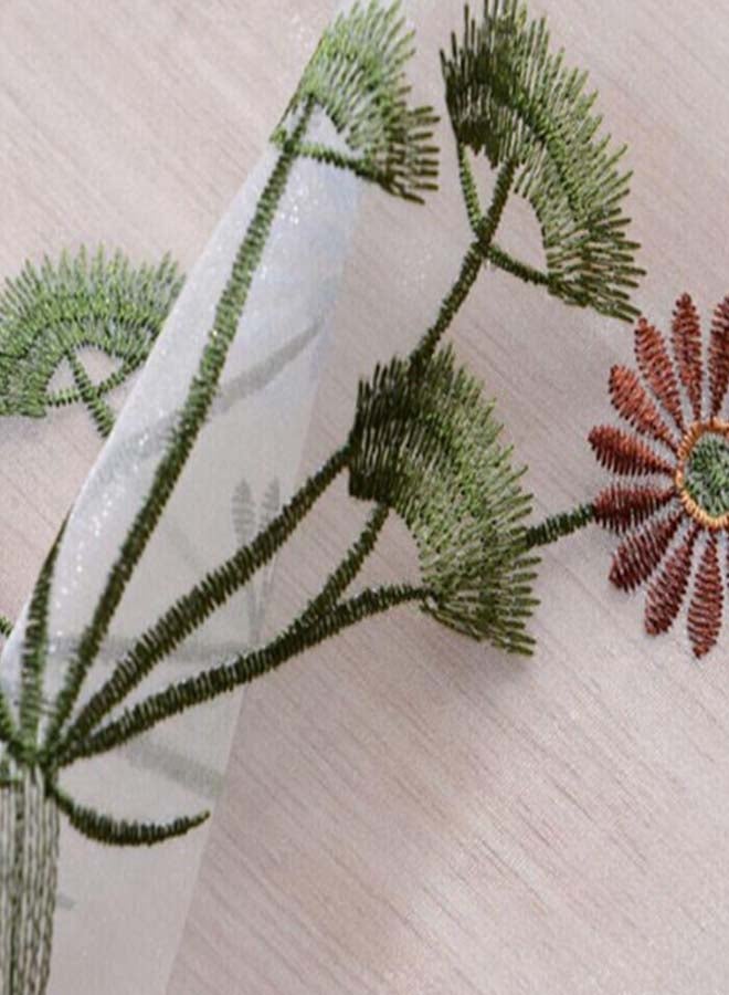 Voberry Embroidered erfly Pattern Window Curtain Multicolour 39.4 x 31.5inch - Image 3