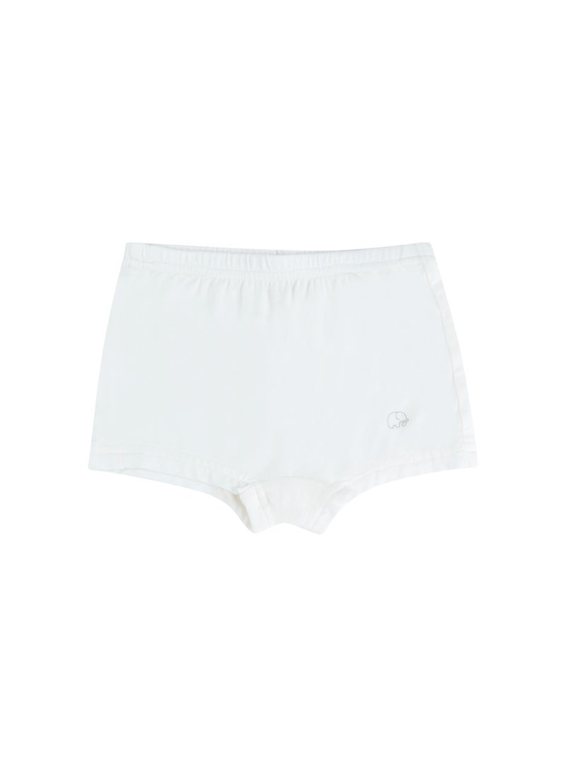 Anvi Baby Organic Bamboo Girls Boxer Underwear Set Of 3 Grey Pink White  - Image 2