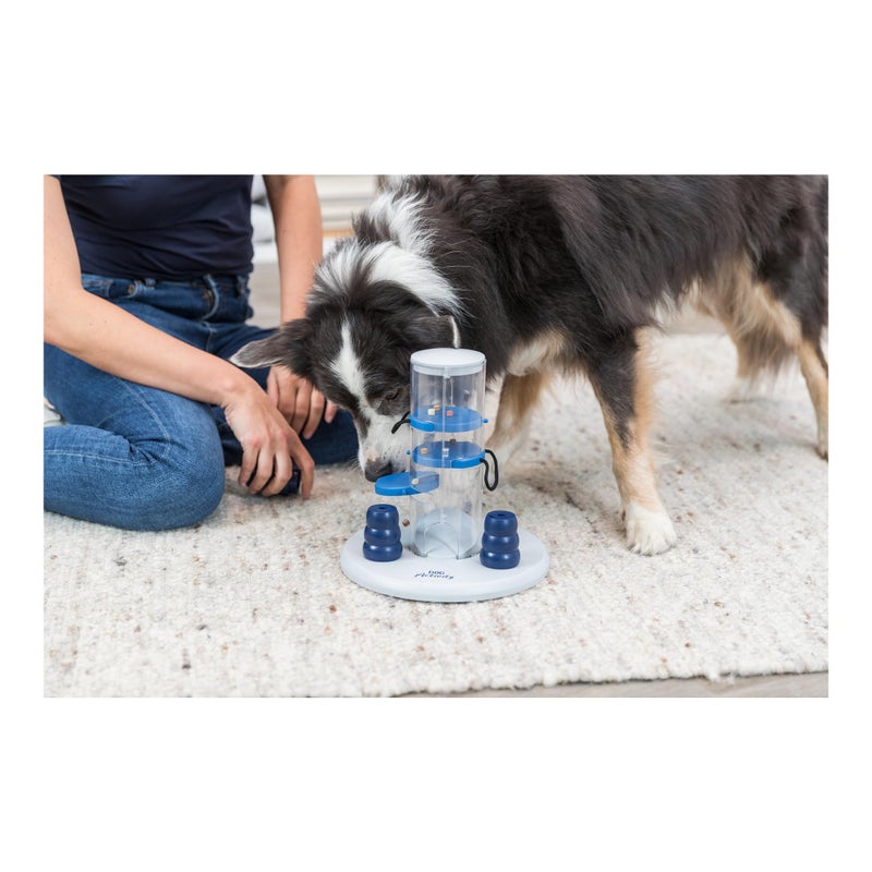 TRIXIE Gambling Tower Strategy Game, Intermediate Dog Puzzle Toy, Level 2 Activity, Treat Puzzle, Interactive Play, Enrichment - Image 2