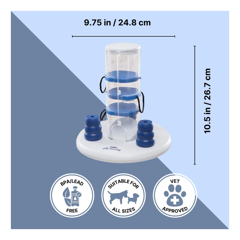 TRIXIE Gambling Tower Strategy Game, Intermediate Dog Puzzle Toy, Level 2 Activity, Treat Puzzle, Interactive Play, Enrichment - Image 4