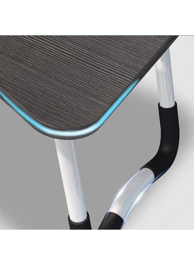 Home Office Lap Desk with Storage Drawer, Cup and Phone Holder, Bed Tray Table, 23.6" Foldable Laptop Desk, Laptop Stand for Working, Writing, Gaming and Drawing - Image 4