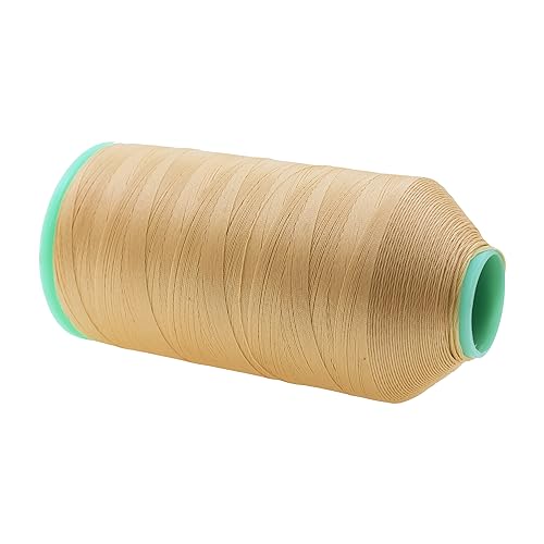 Mandala Crafts Bonded Nylon Thread Tan Heavy Duty Sewing Threads - 1500 YDs Size 69 210D T70 Tex 70 Thread for Leather Jeans Weaving Outdoor Marine Upholstery Threads - Image 2