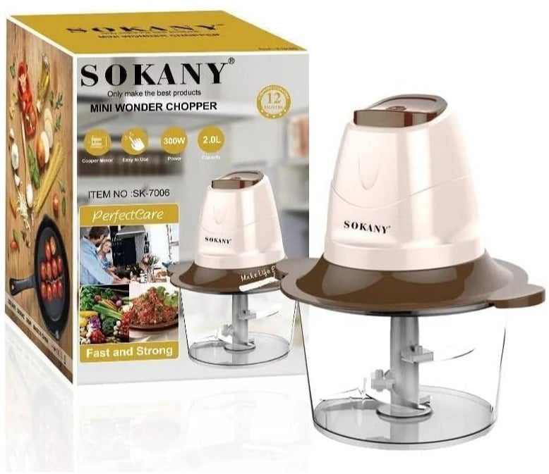 Sokany Kibbeh 300W 2L SK-7006N - Image 2