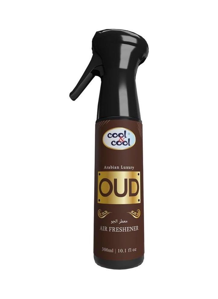 Cool & Cool Oud Easy To Use Air Freshener Scent Of Arabian Luxury 300ml 
