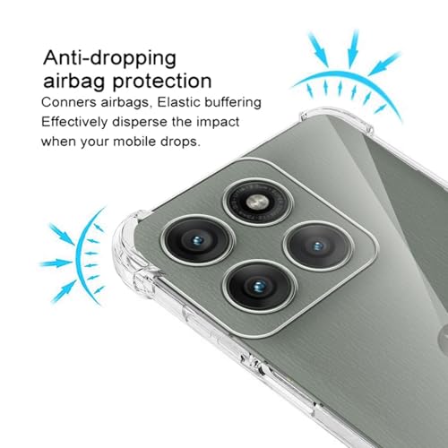 Lustree Lustre Back Cover Transparent Case Compatible with Motorola Moto G57 Power /G67 Power | Slim Soft TPU Case, Anti-Scratch Cover with Four-Corner Protection Raised Camera Guard - Image 5