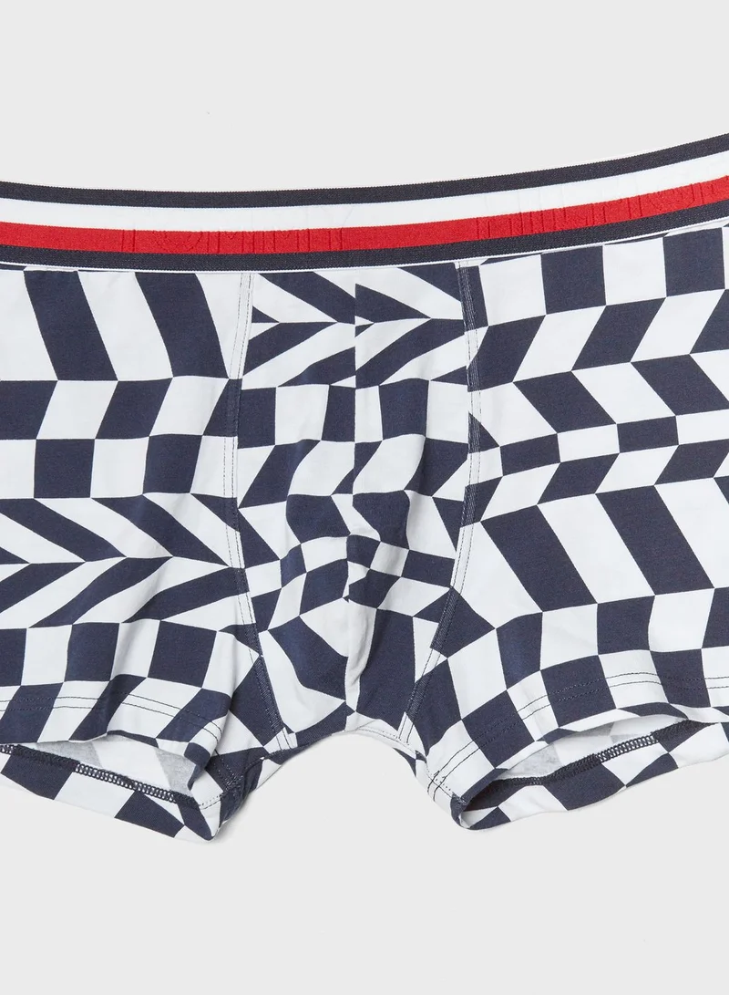 TOMMY HILFIGER Squares Motion Printed Trunks