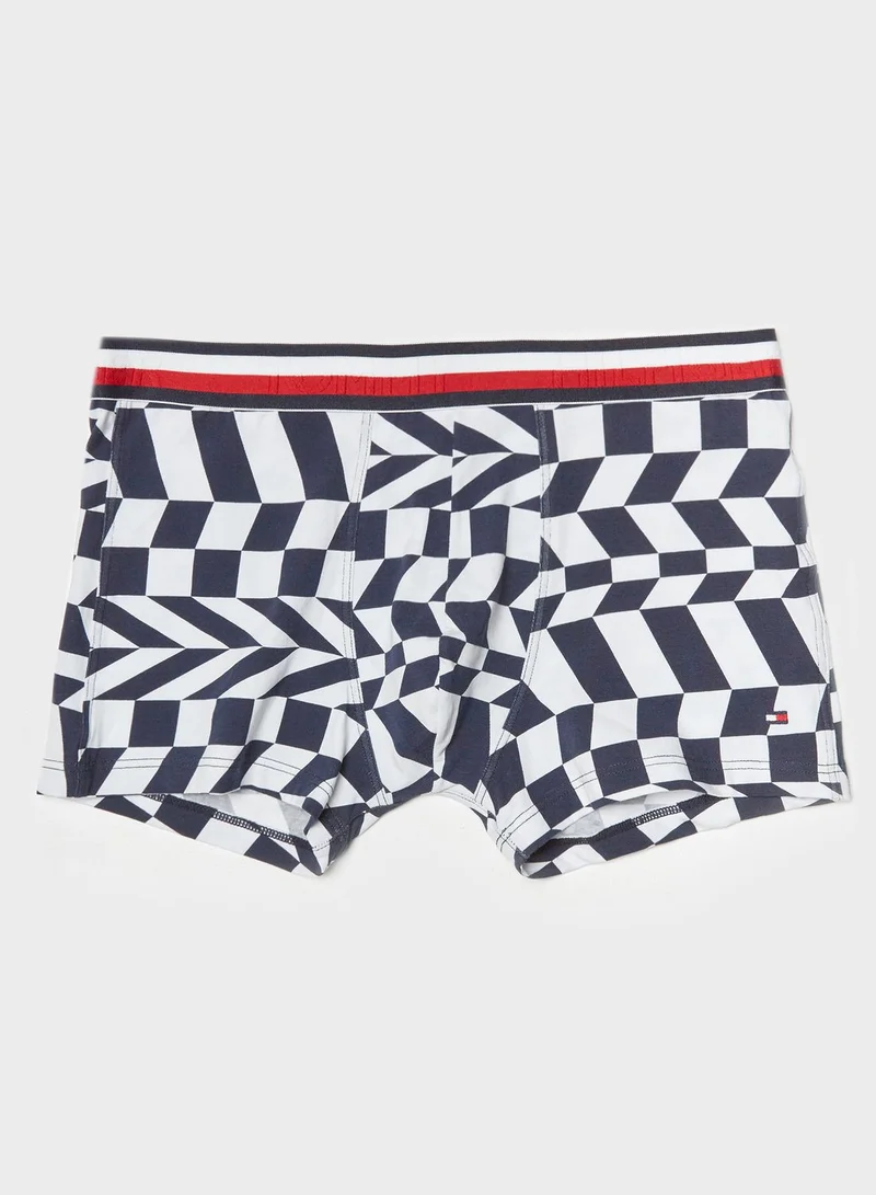 TOMMY HILFIGER Squares Motion Printed Trunks